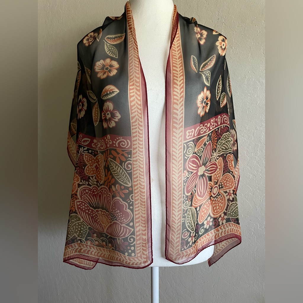 Vintage Italian Silk Scarf